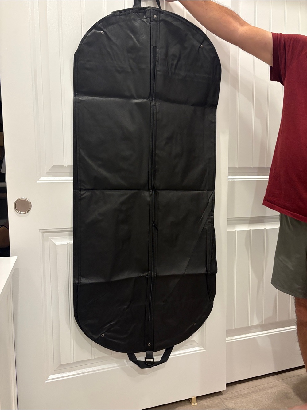 New Tumi Black Travel Garment Bag with Top Handles - Picture 2 of 5